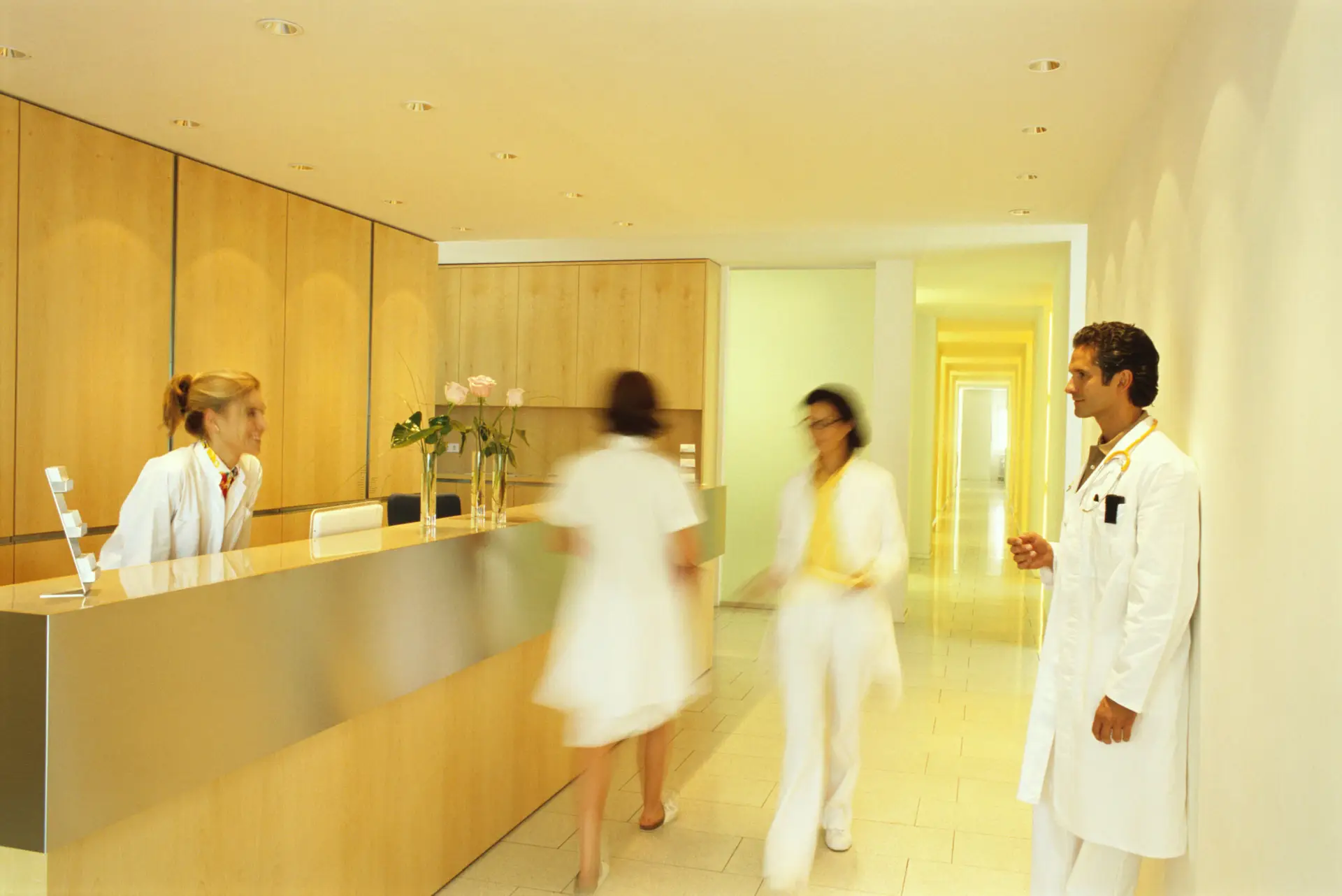 Empfangsbereich einer Klinik